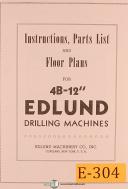 Edlund-Edlund Operation Parts List 2F Drilling and Tapping Machine Manual-2F-02